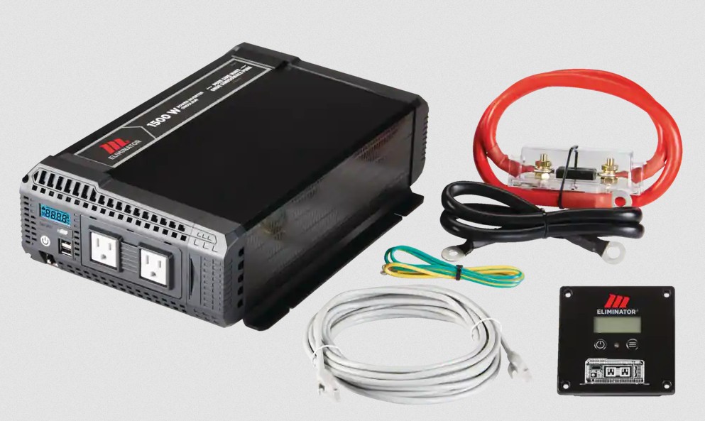 What's included in an inverter kit: inverter unit, car side cable with fuse, wired remote control